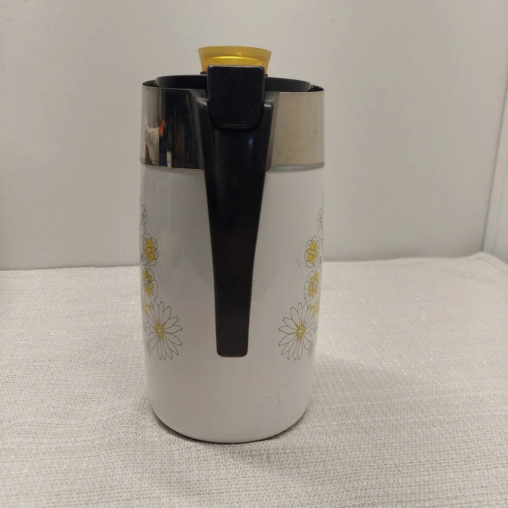 Corning Ware Floral Bouquet 10 Cup Electric Percolator Coffee Pot Complete Works - Picture 7 of 13